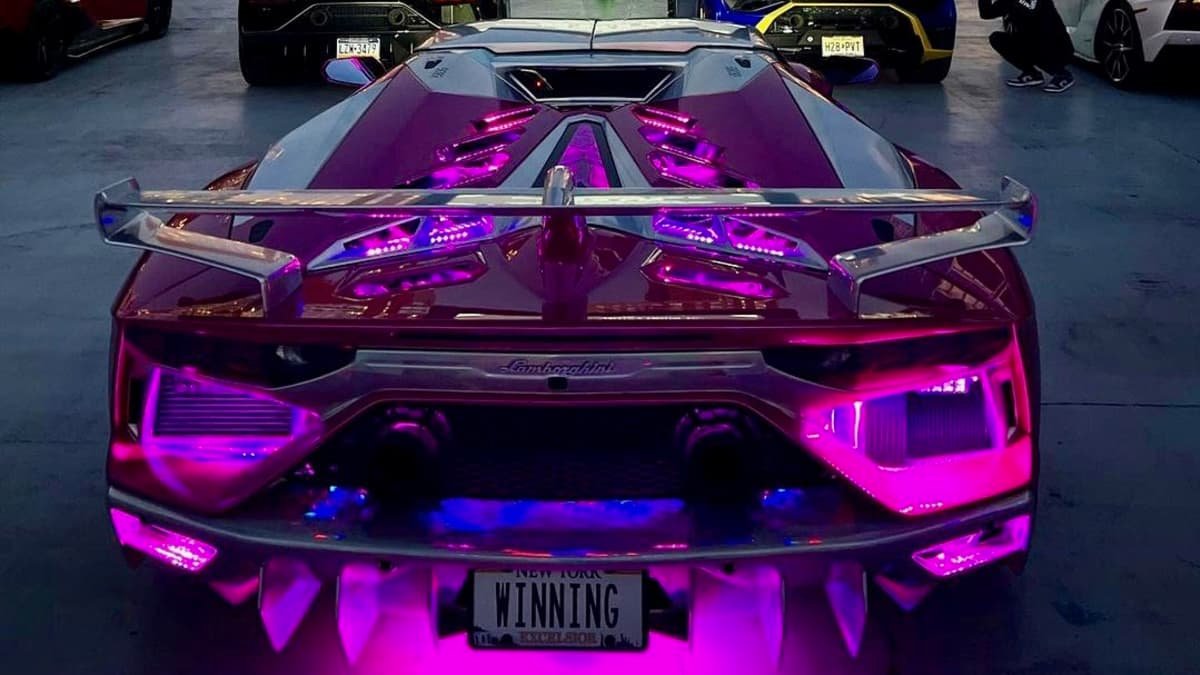 Fireball engulfs rare Lamborghini after crash