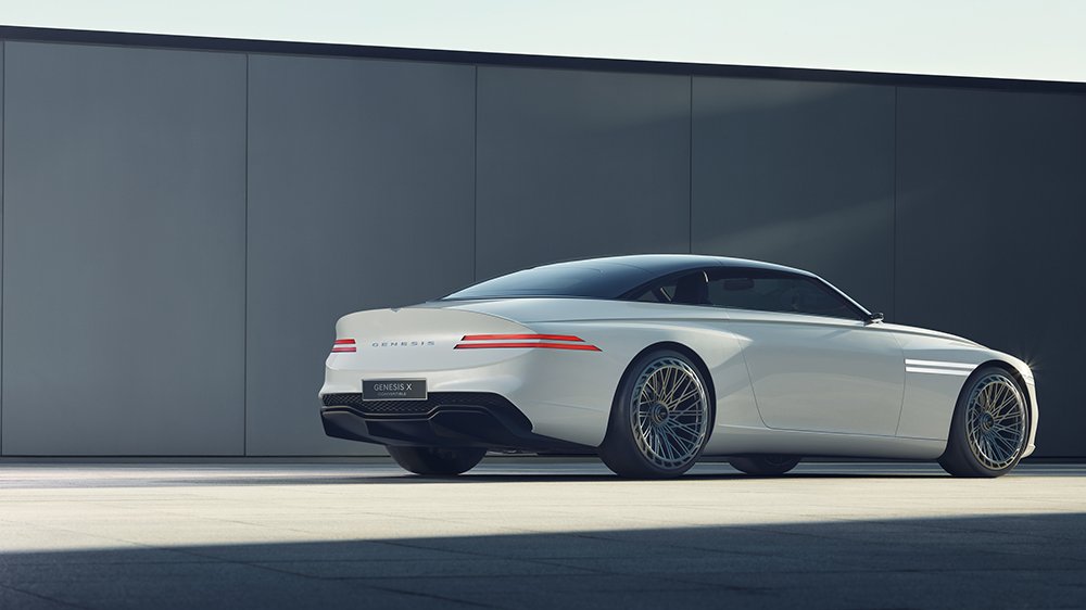 The Genesis X Convertible concept with the hard-top up