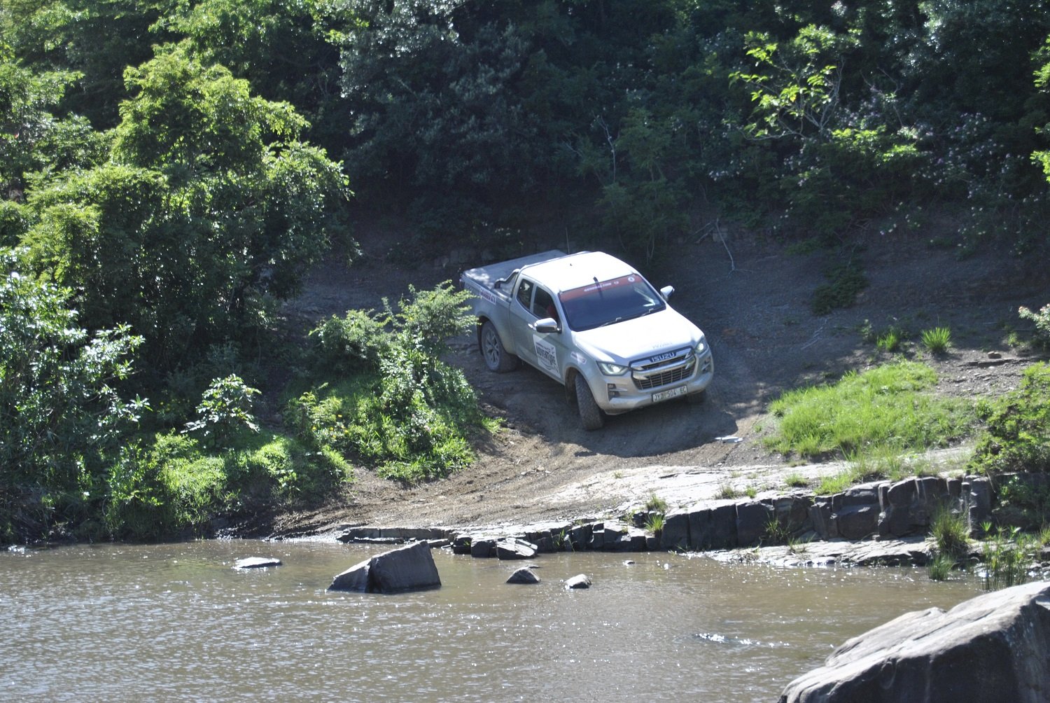 Crossing the river by Isuzu
