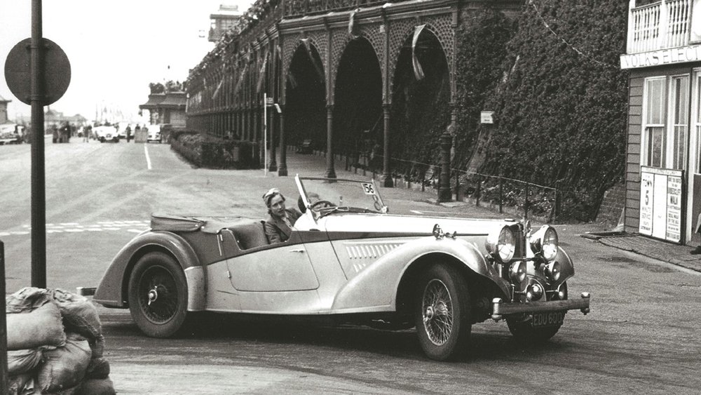 An original Alvis 4.3 Litre on the street in 1937.