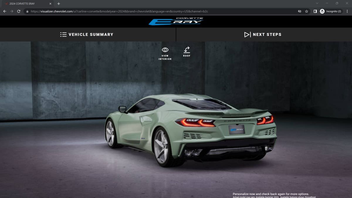Hybrid 2024 Chevrolet Corvette E-Ray leaked, likely for Australia