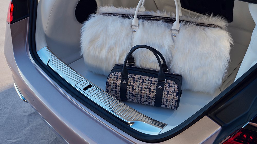 The 2023 Mercedes-Maybach S-Class Haute Voiture's matching bag set