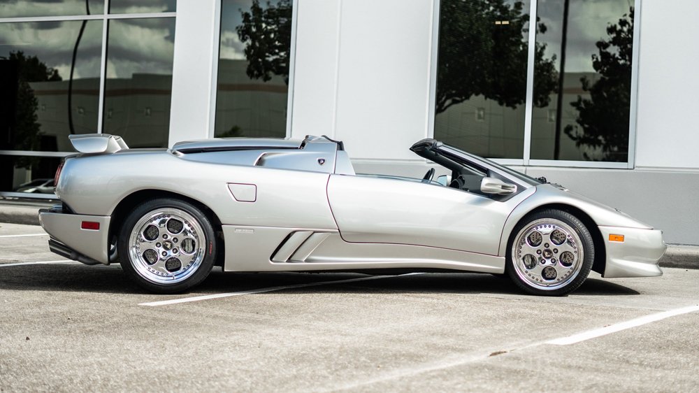 A 1999 Lamborghini Diablo VT Roadster.