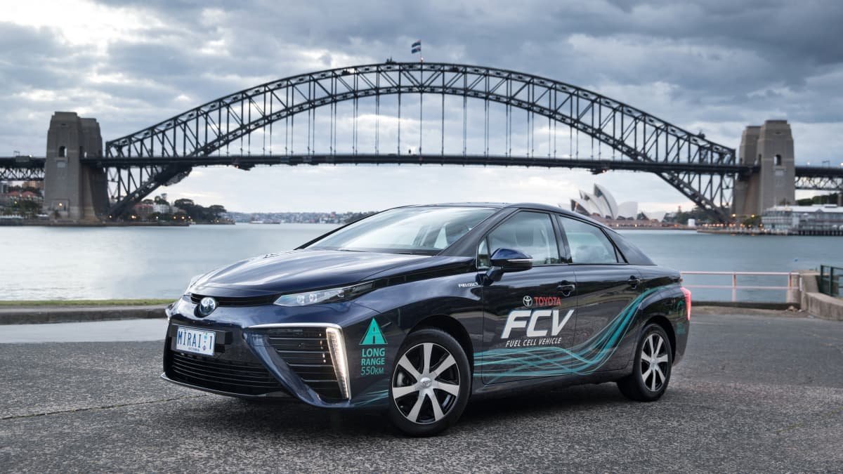 Toyota is hoping to sell the Mirai fuel cell vehicle in Australia