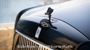 The grille and Spirit of Ecstasy hood ornament on a Rolls-Royce Phantom Series II.