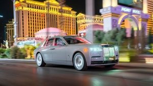A Rolls-Royce Phantom Series II adds even more glitz to the Las Vegas Strip.