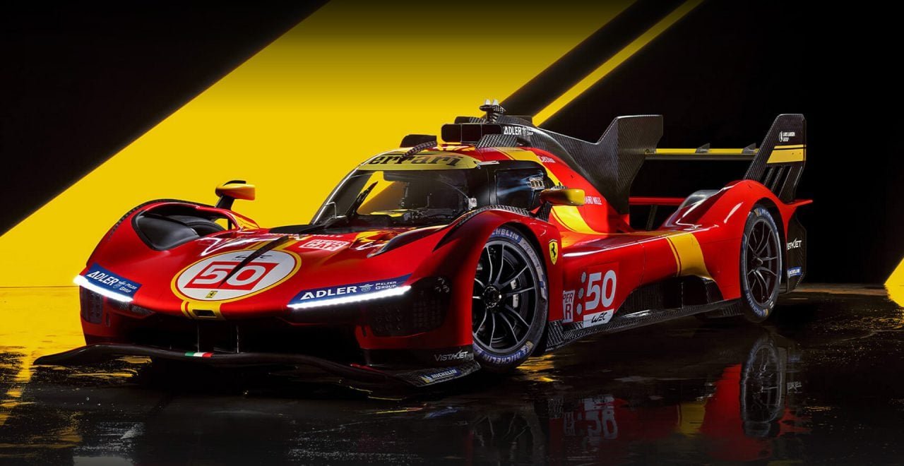 2023 Ferrari 499P LMH race car