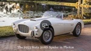 A 1953 Siata 208S Spider.