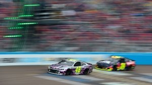 Jimmie Johnson in car No. 48 during the final race of the 2020 NASCAR season at Phoenix Raceway.