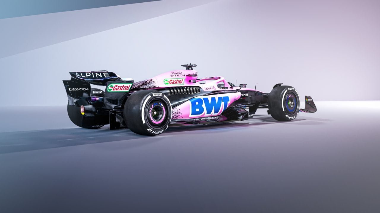 BWT Alpine F1 Team A523's alternate pink livery