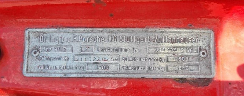 1971 Porsche 911E Karmann