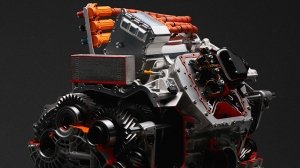 The Lamborghini LB744's all-new eight-speed, dual-clutch transmission