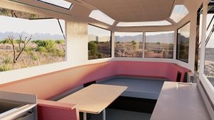 The Lightship L1's entertainment area