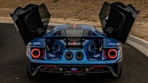 The 2019 Ford GT Carbon Series from the back