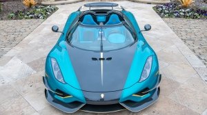 The 2021 Koenigsegg Regera from above