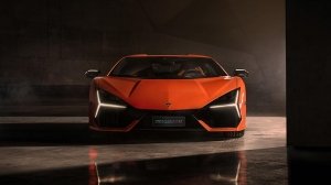The 2024 Lamborghini Revuelto from the front
