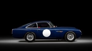 The 1960 Aston DB4 GT Lightweight from the side