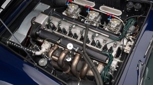 The 1960 Aston Martin DB4 GT Lightweight's engine