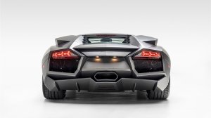 The 2008 Lamborghini Reventón from the back