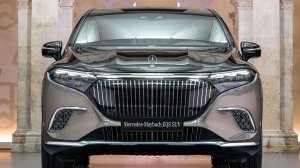 The 2024 Mercedes-Maybach EQS 680 SUV from the front
