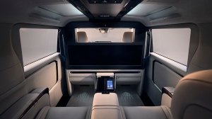 In the back of the two-row 2024 Lexus LM