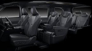 The back of the three-row 2024 Lexus LM