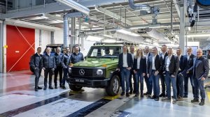 The 500,000th Mercedes-Benz G-Class just after coming off the production line