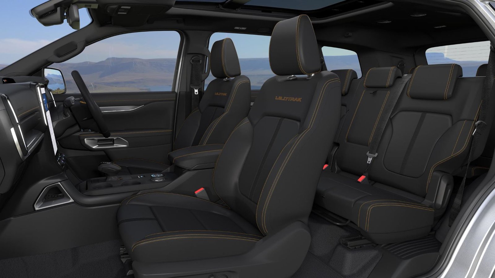 Ford Everest Wildtrak cabin