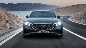 The 2024 Mercedes-Benz E-Class from the front