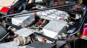 The engine in Alain Prost's 1990 Ferrari F40