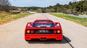 Alain Prost's 1990 Ferrari F40 from the back