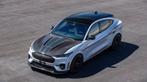 The Shelby Mustang Mach-E GT from above