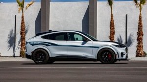 The Shelby Mustang Mach-E GT from the side