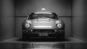 The first Ferrari 365 GTB/4 prototype from the front