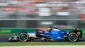 Logan Sargeant competing in Formula 1's 2023 Australian Grand Prix.