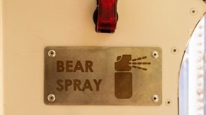 The trigger for the Mammoth Overland Extinction Level Event's bear spray system