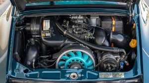 The unique 1990 Porsche 911 Carrera 4's engine