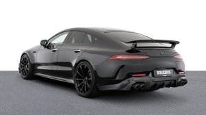 A rear 3/4 view of the Brabus 930