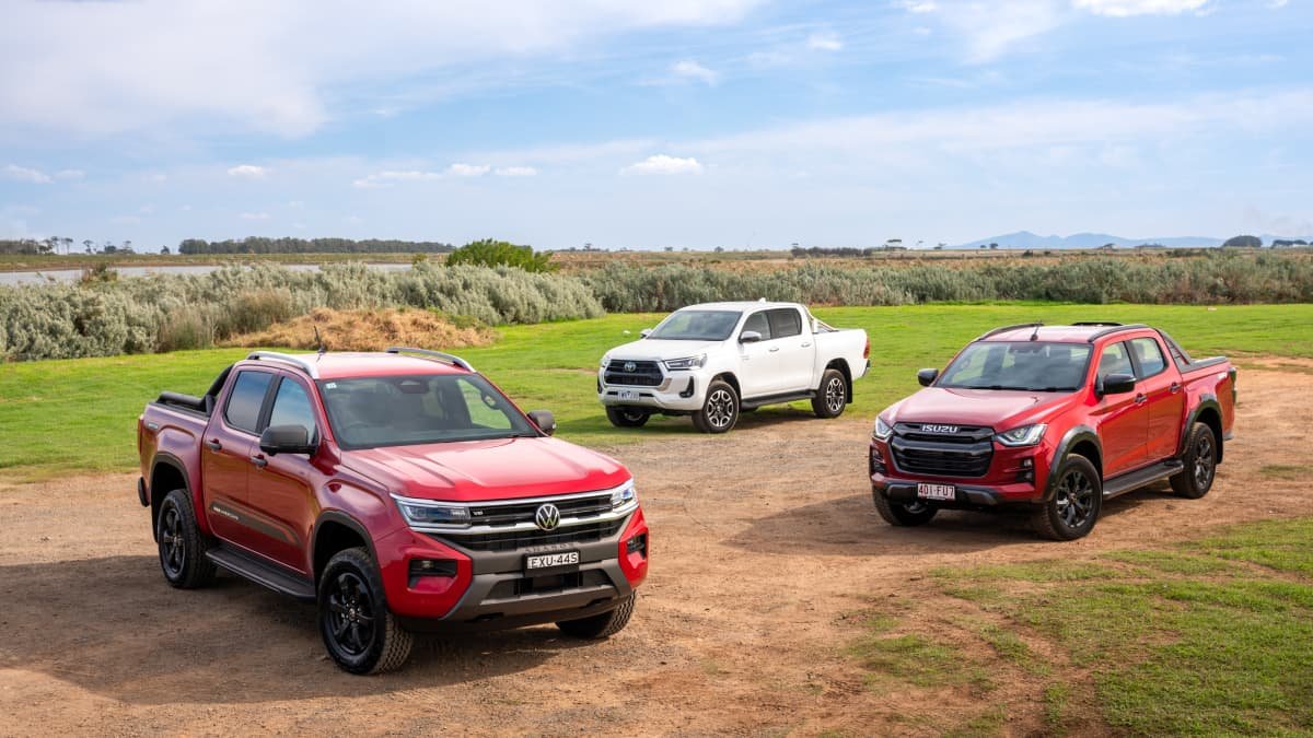 2023 Volkswagen Amarok v Toyota HiLux v Isuzu D-Max comparison review