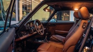The interior of Theon Design's Porsche  964 restomod designated ITA001.
