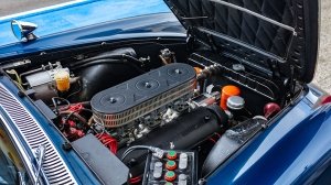 The 1963 Ferrari 250 GTE Le Mans Safety Car's V-12 engine