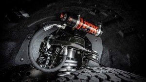 The 2023 Ford F-150 Carroll Shelby Centennial Edition's Fox shocks