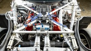 Under the hood of the 1996 Chrysler Viper GTS-R