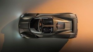 The Porsche Mission X concept from above