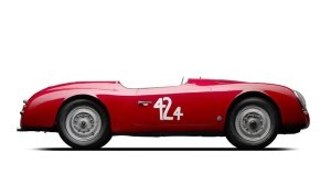 The 1952 Porsche America Roadster from the side