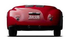 The 1952 Porsche America Roadster (Type 540) from the back