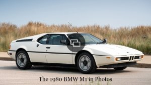 A 1980 BMW M1.