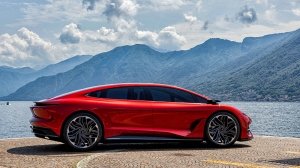 The Aehra Sedan concept from the side