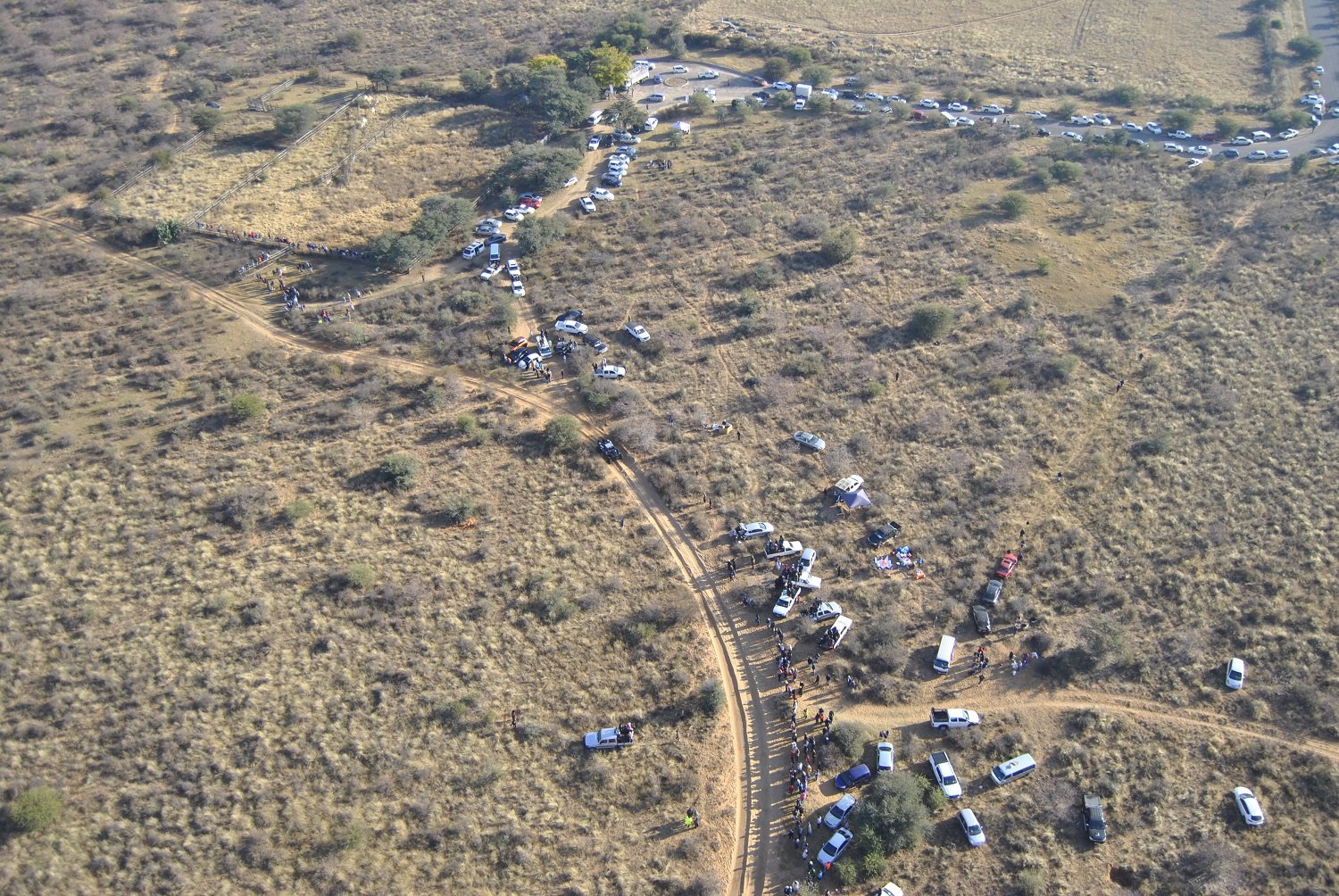 Toyota 1000 Desert Race from above