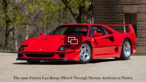A 1990 Ferrari F40.